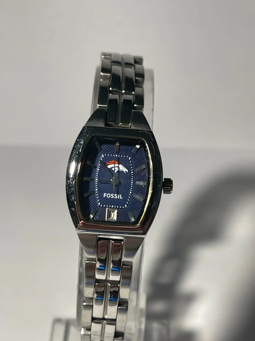 Denver Broncos NFL Stainless-Steel Bracelet Watch by Fossil